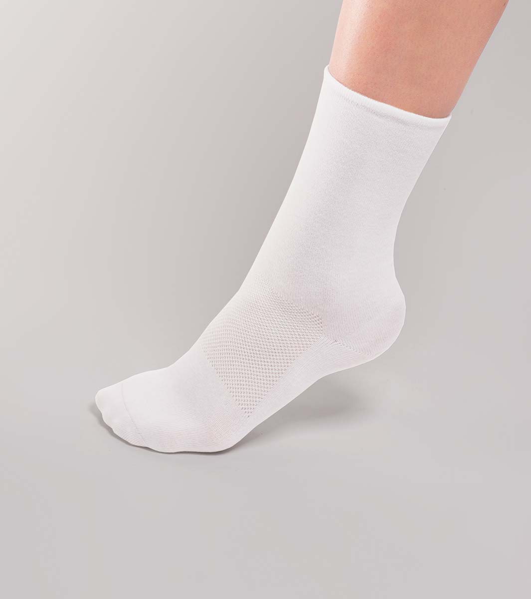 Chaussettes prévention escarres ou syndrome main-pied, blanches