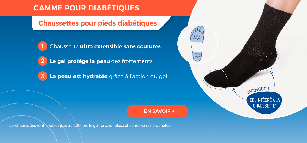 Chaussettes pour pieds diabetiques Podosolution
